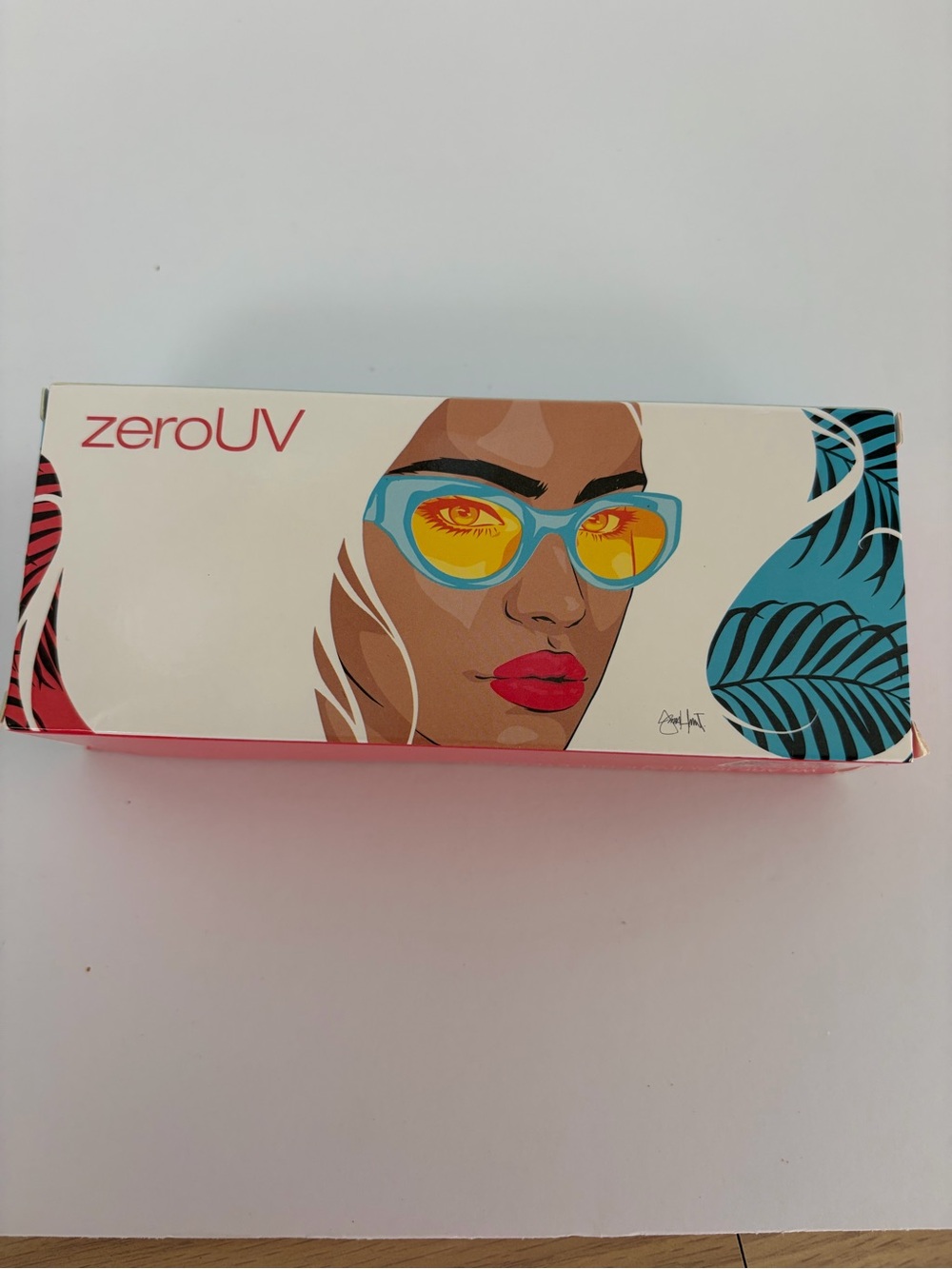 Women's Turquoise Frame Sunglasses with Yellow Lenses